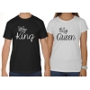 Koszulki dla par zakochanych komplet 2 szt Queen King